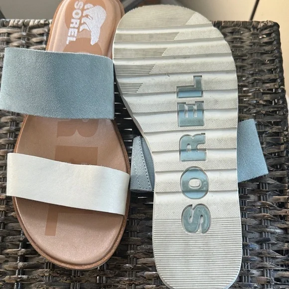 Sorel Women's Sandals - Blue and Cream - Picture 9 of 9